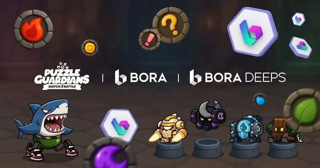 METABORA GAMES Launches 'Puzzle &amp; Guardians' on LINE NEXT's Mini Dapps to expand BORA Token Utility