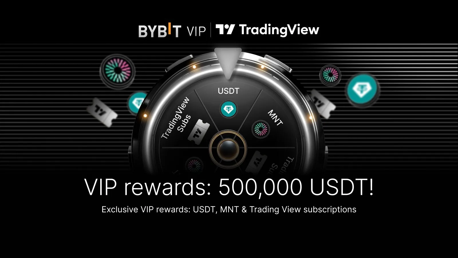Bybit VIP Exclusive: a Chance to WinMNT, USDT Airdrops and TradingView Subscriptions from 500,000 USDT Prize Pool