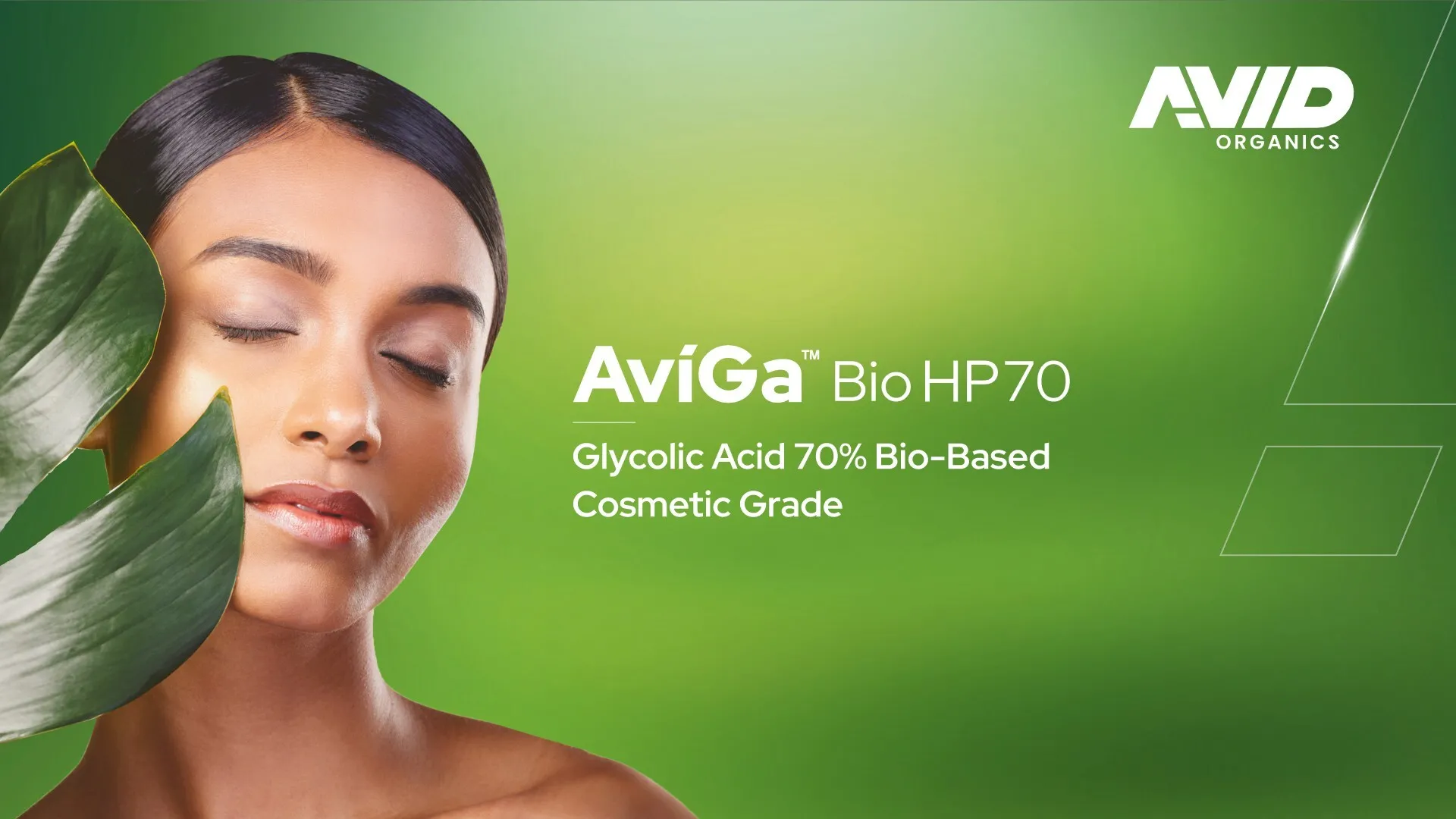 Avid Organics to Launch the World's First Commercial-Scale Bio-Based Glycolic Acid, AviGa™ Bio HP70, at in-cosmetics® Global in Paris