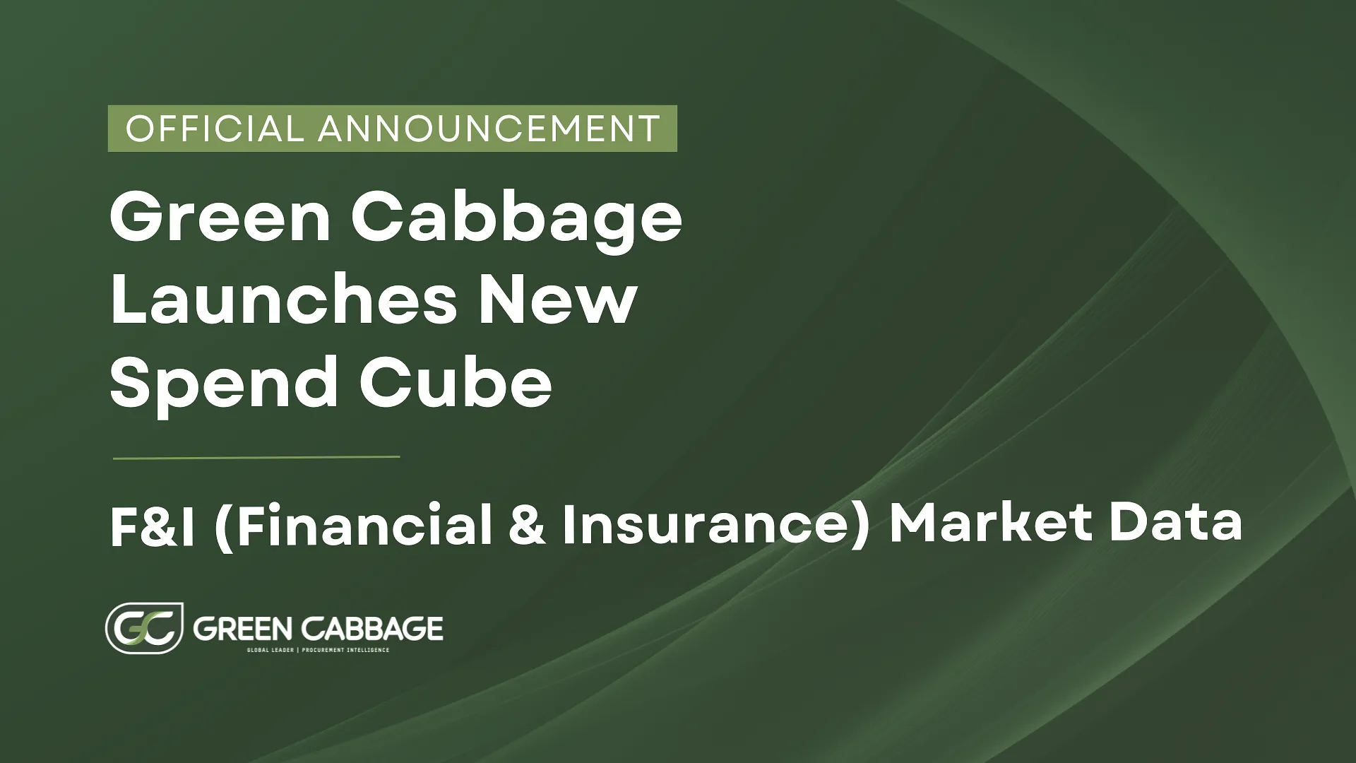 Green Cabbage Announces the Launch of the F&I (Finance & Insurance) Market Data Spend Cube
