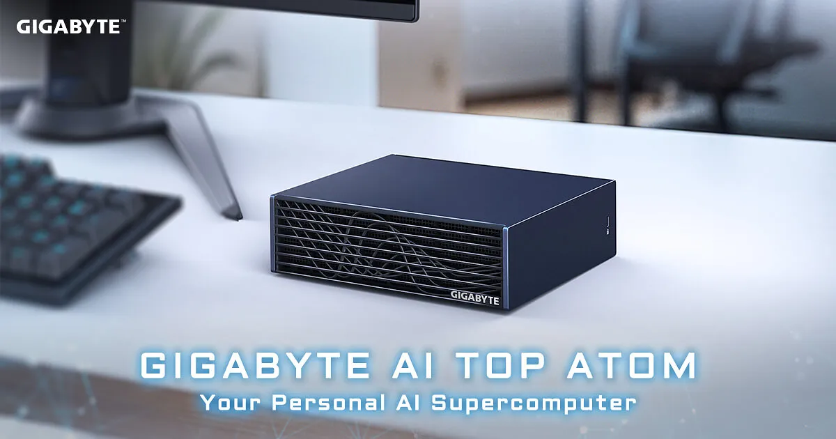 GIGABYTE AI TOP ATOM 64GB Unified Memory Version Expands Possibilities for Desktop AI Development