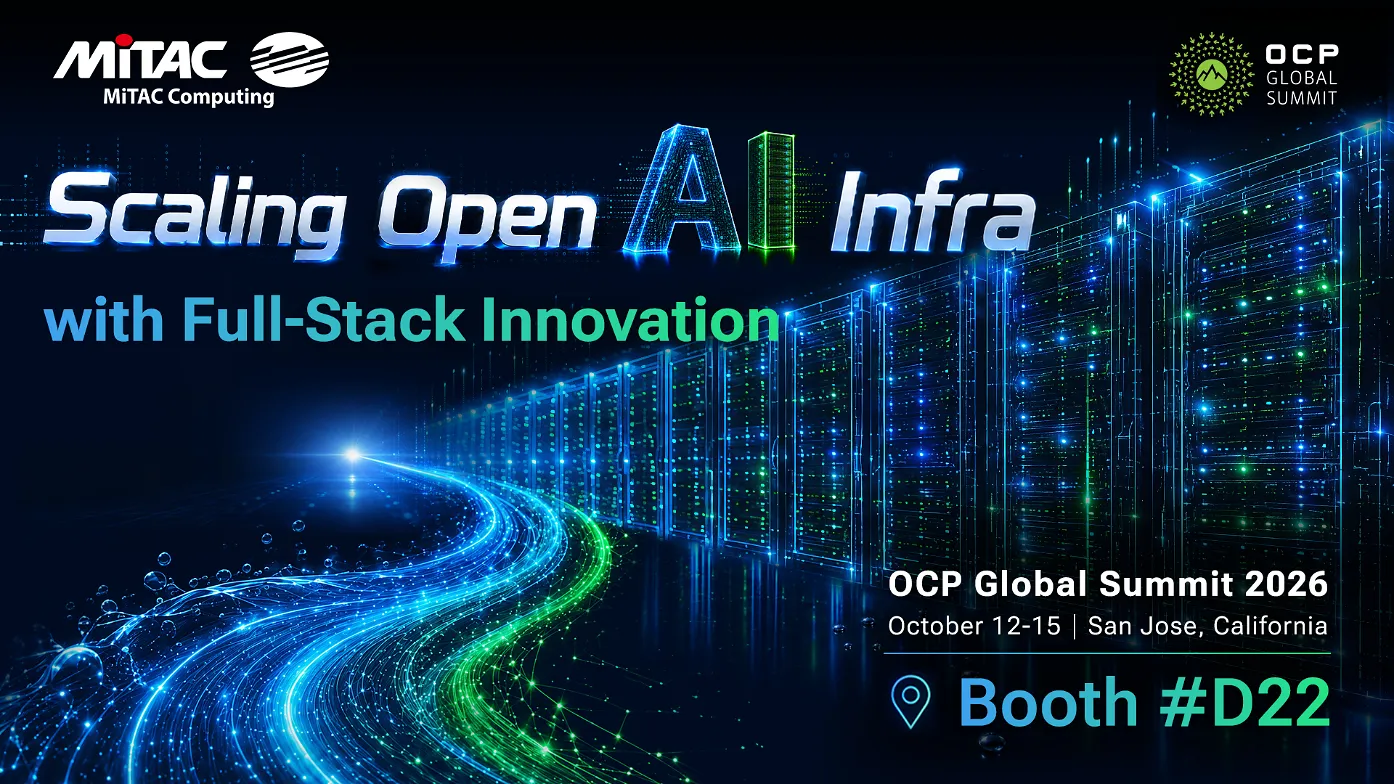 MiTAC Computing Showcases Full-Stack Innovation to Scale Open AI Infrastructure at OCP Global Summit 2026